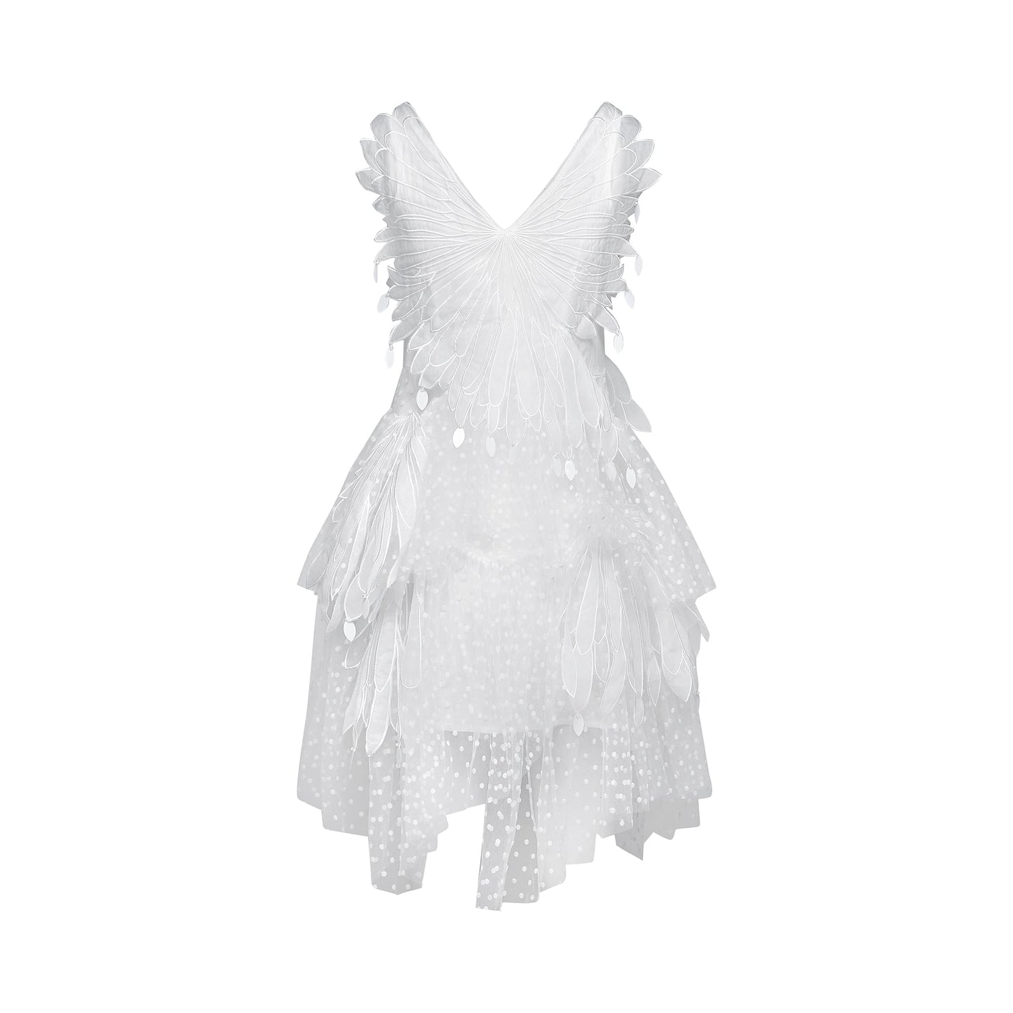Françoise feather-embellished pleated mini dress (US Only)