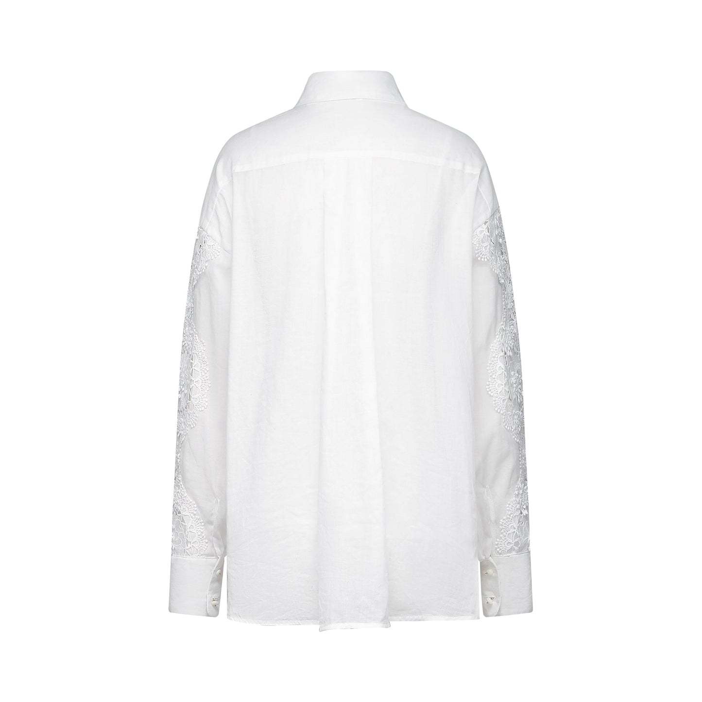 Axelle lace-embroidered cut-out shirt