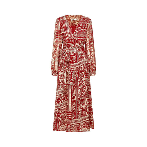 Camille pattern-print midi dress (US Only)