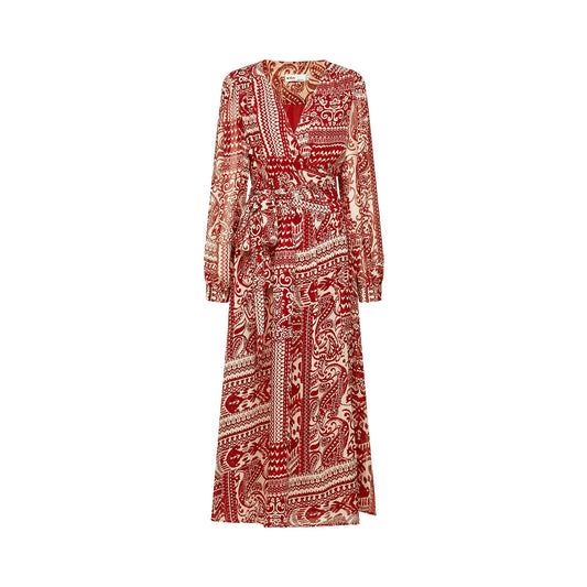 Camille pattern-print midi dress (US Only)
