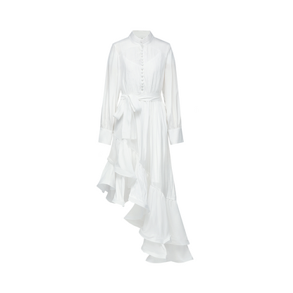 Désirée asymmetric-hem pleated midi dress (US Only)