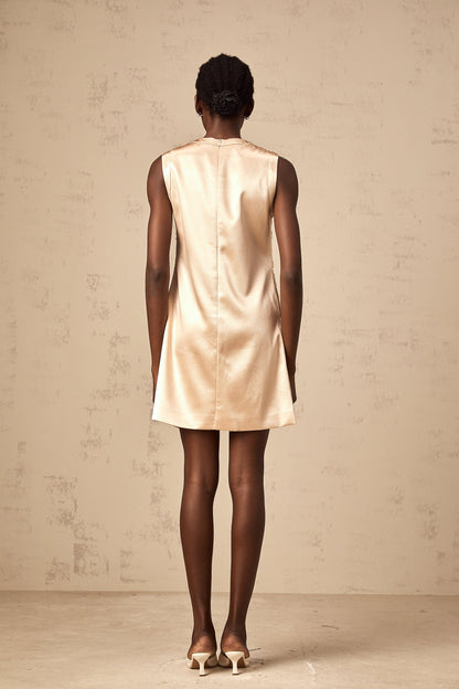 Isabelle embroidered bead-embellished mini dress