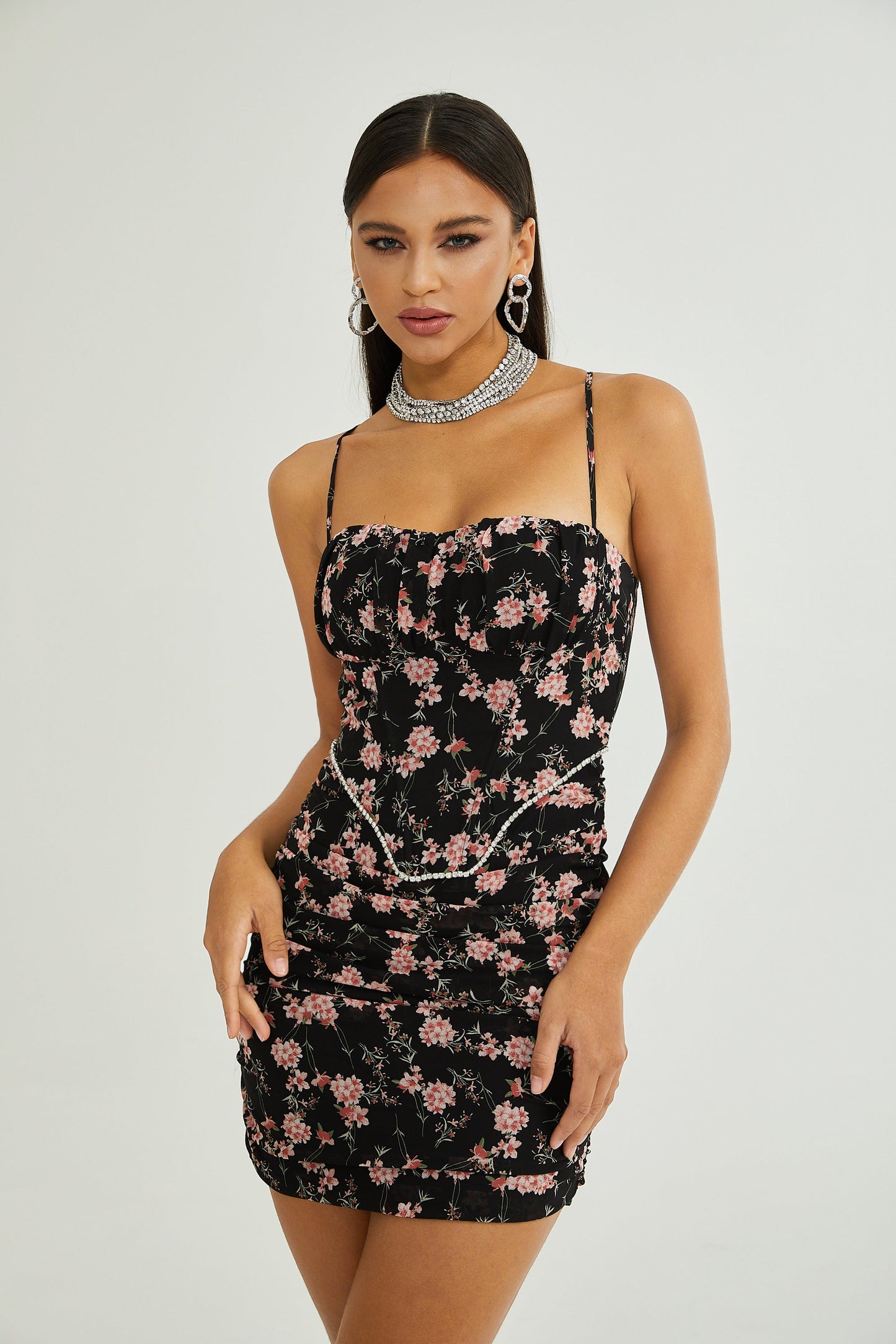 Isabeau floral print mini dress (US Only)