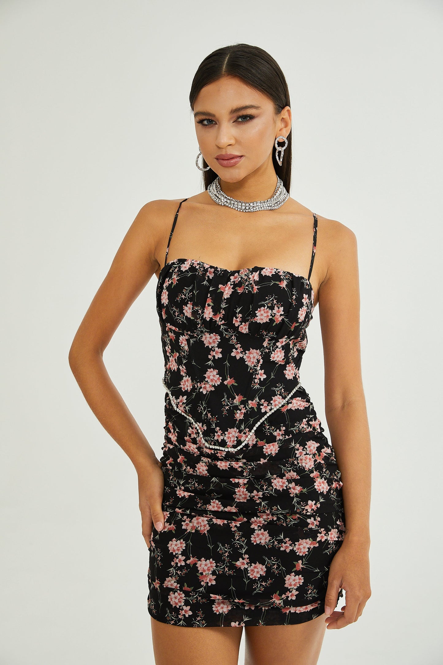 Isabeau floral print mini dress (US Only)