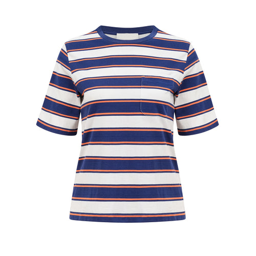 Jade stripe-print cotton T-shirt