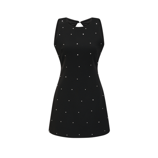 Delainey crystal-embellished open-back dress (US Only)