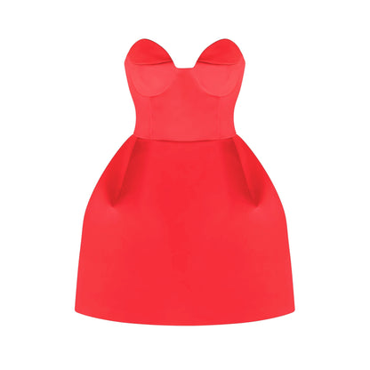 Laure white bustier off-shoulder mini dress (US Only)