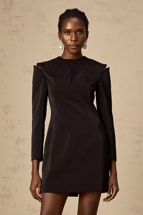 Veronica black cut-out mini dress (US Only)