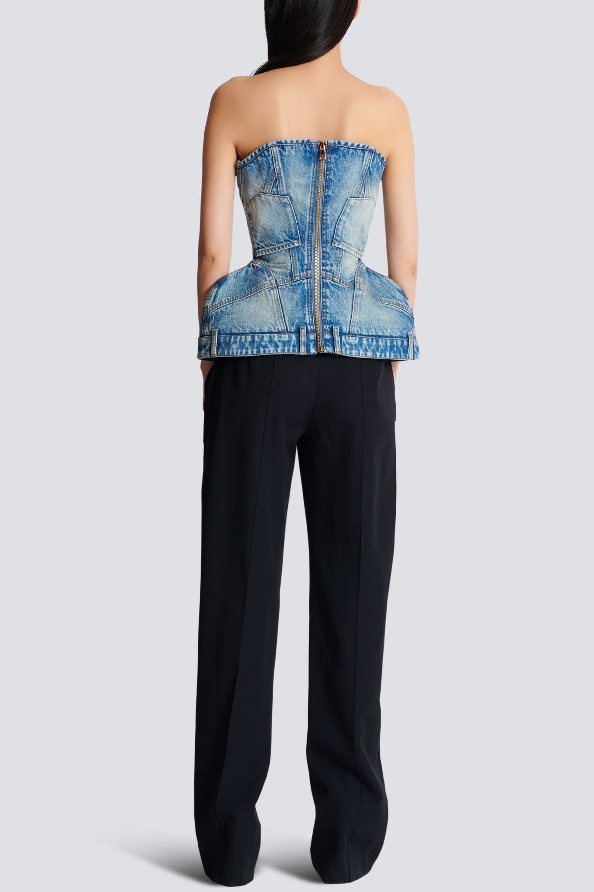 Austyn Structured Denim Bustier