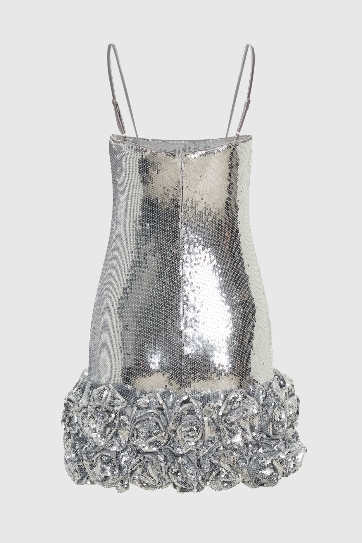 Ayam Sequin Flower Appliqué Mini Dress