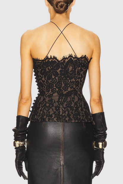 Beckie Lace Top - Black