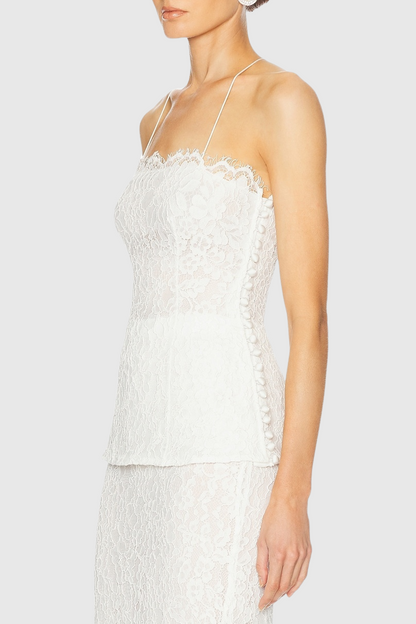 Beckie Lace Top - White