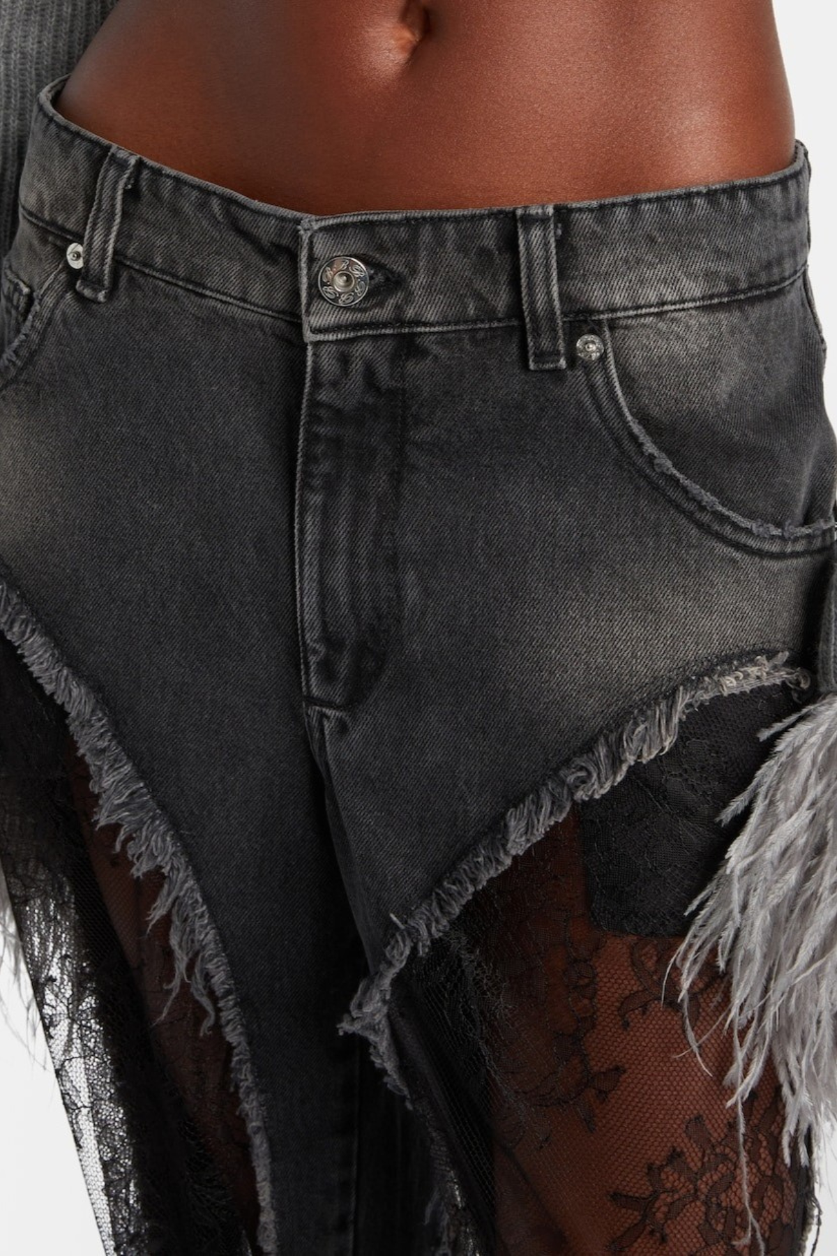 Bionne Lace Panel Jeans