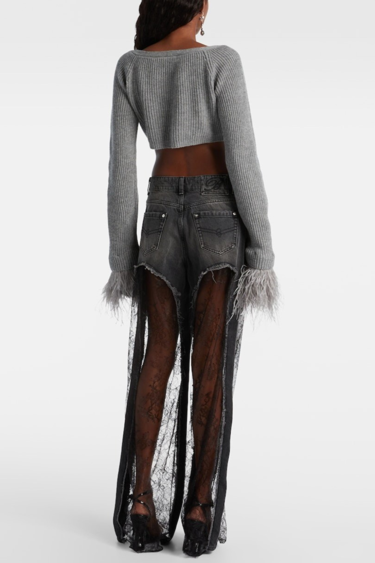 Bionne Lace Panel Jeans