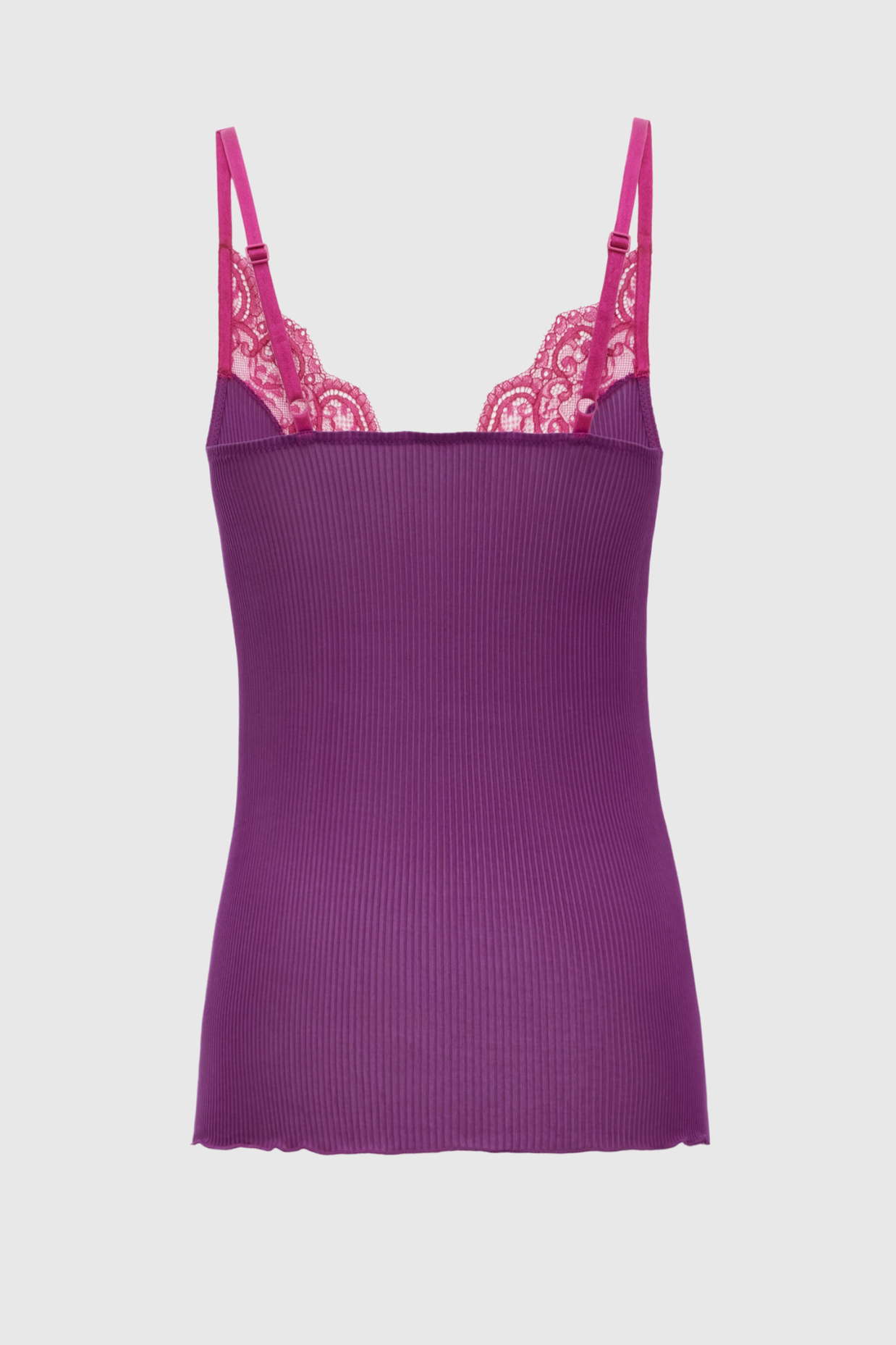 Brandra Lace-trimmed Tank Top - Purple