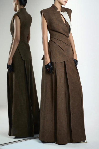 Bryanne Asymmetric Gilet Top