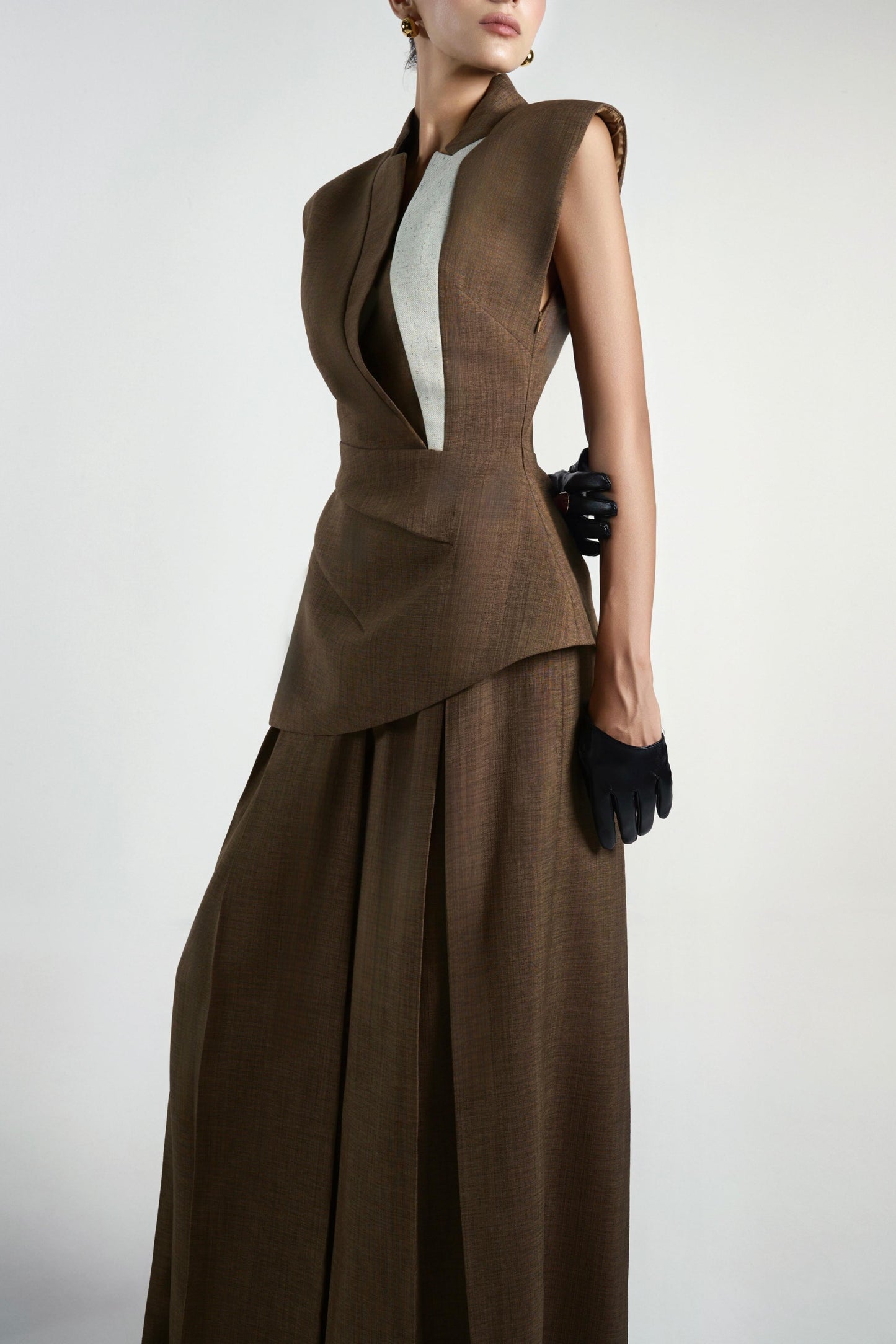 Bryanne Asymmetric Gilet Top