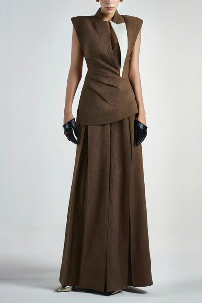 Bryanne Asymmetric Gilet Top