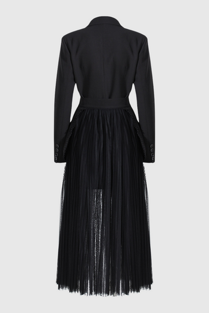 Cabo Double-Breasted Blazer And Tulle Skirt Set