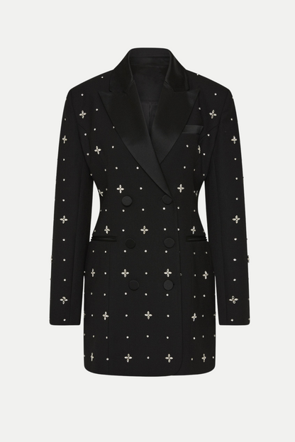 Cachi Diamante Embellished Blazer Mini Dress