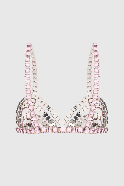 Cael Crystal Bra - Pink
