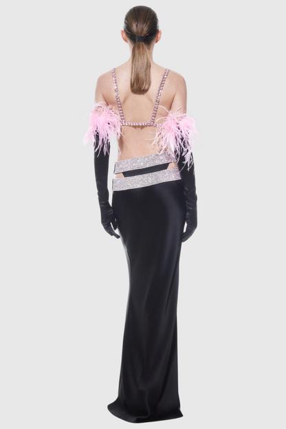 Cael Crystal Bra - Pink