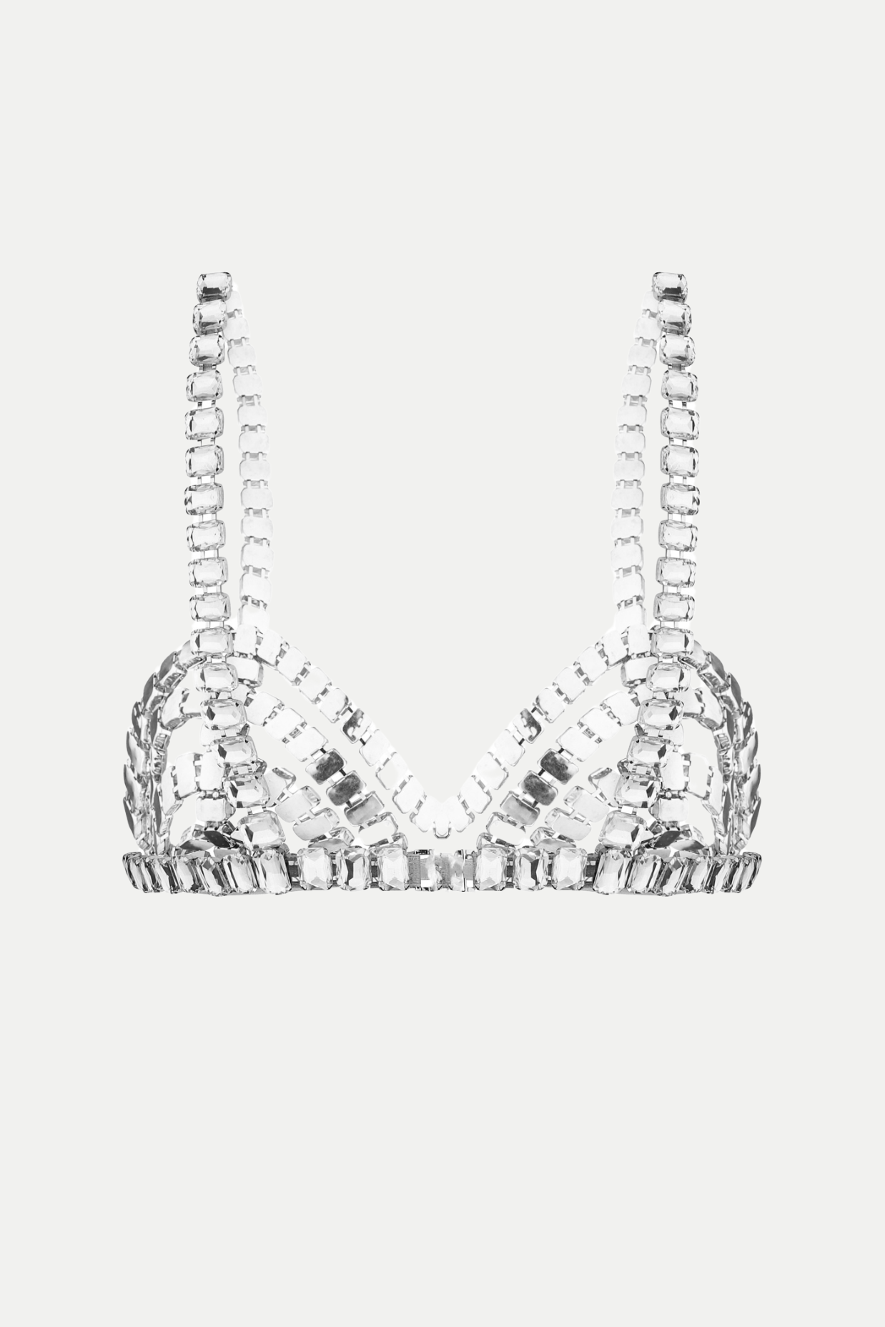 Cael Crystal Bra - Silver