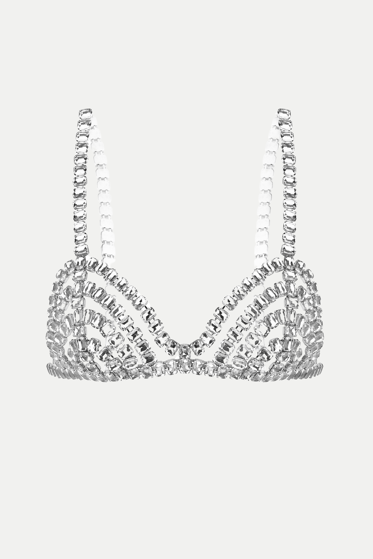 Cael Crystal Bra - Silver