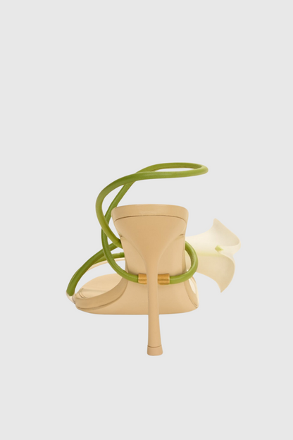 Calla Lily PVC-trimmed Sandals