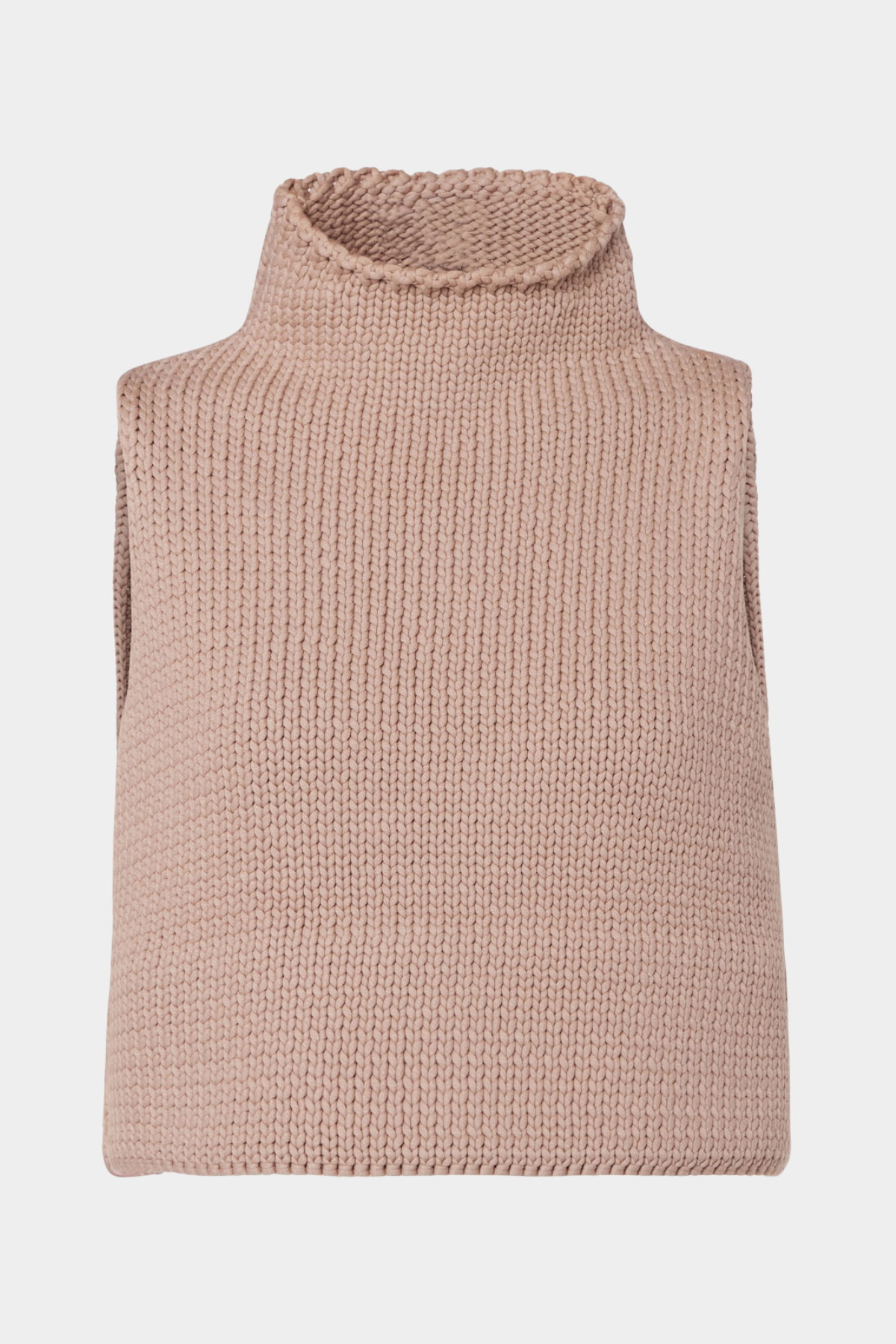 Chrisop Turtleneck Tank Top - Chocolate