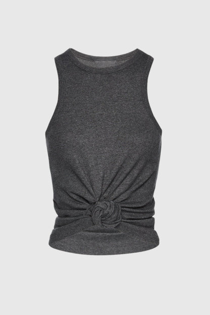 Claudas Knot Tank Top - Grey