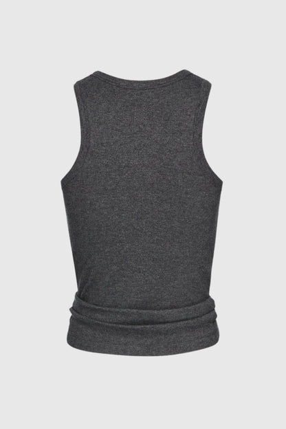 Claudas Knot Tank Top - Grey