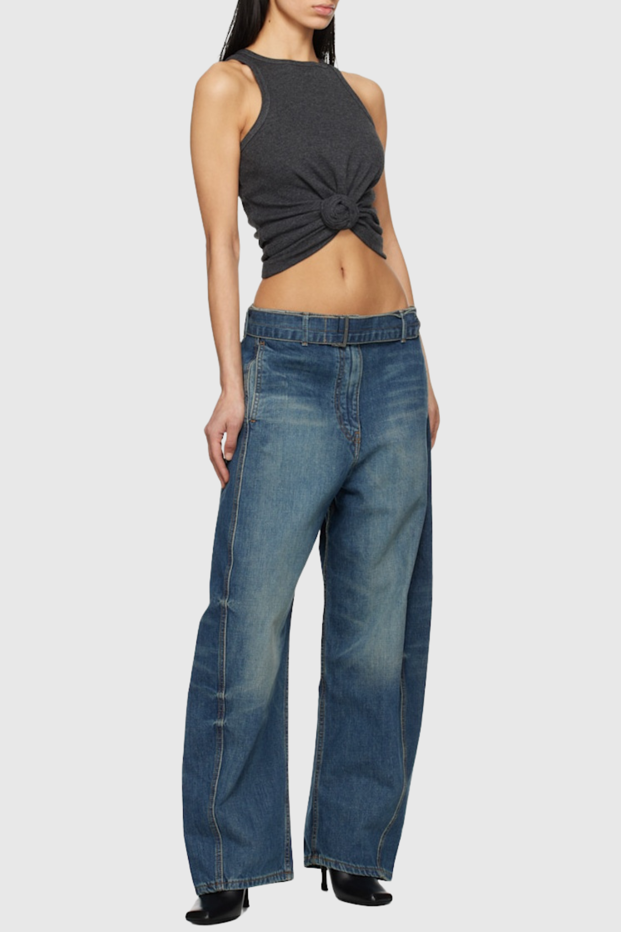 Claudas Knot Tank Top - Grey