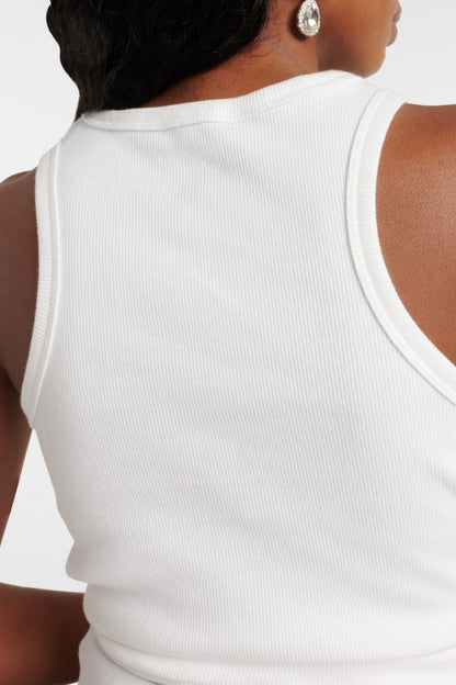 Claudas Knot Tank Top - White