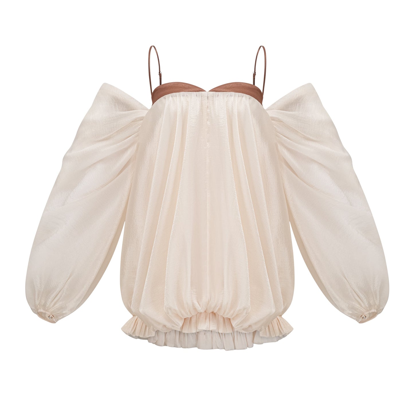 Laura puffy-design mini dress