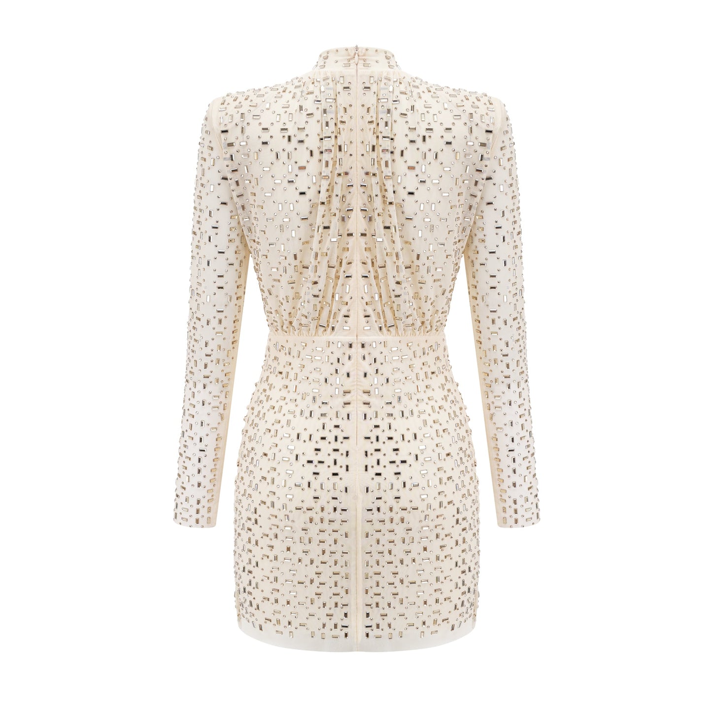 Noémie crystal-embellished draped mini dress (US Only)