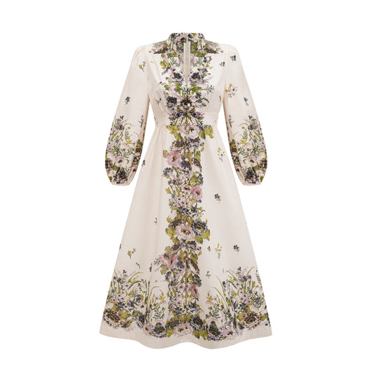 Joséphine floral-print midi dress