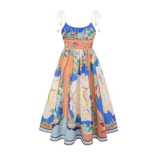 Joan graphic-print midi dress (US Only)