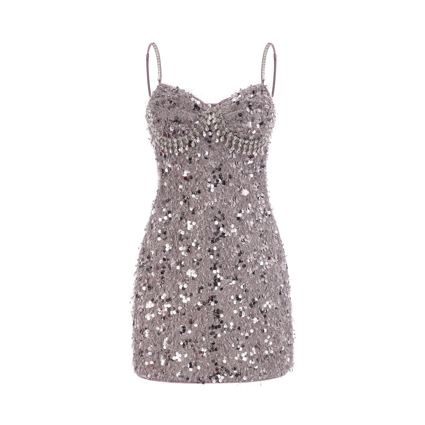 Lucena purple embellished mini dress (US Only)