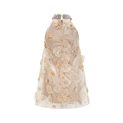 Liane embellished floral mini dress