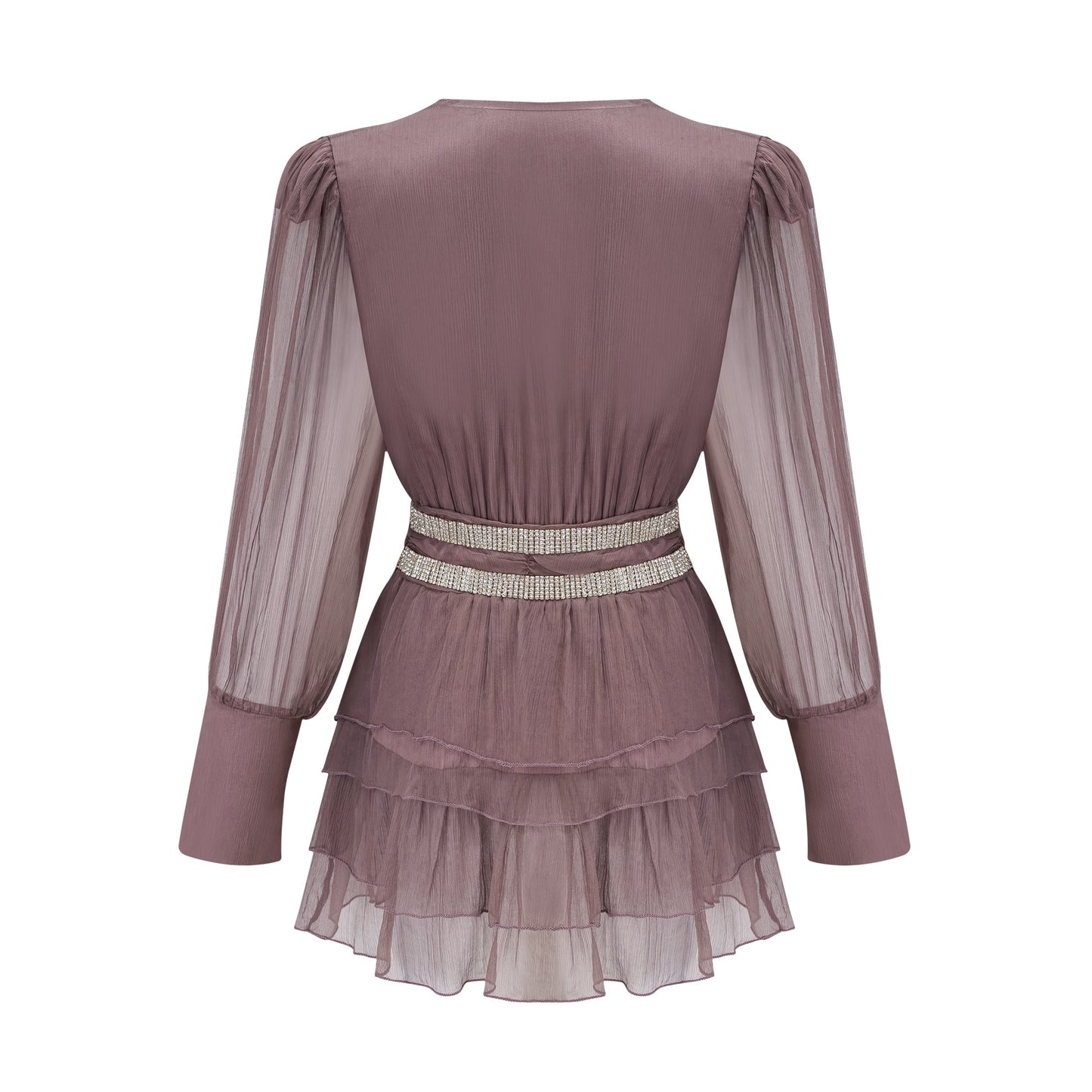 Ellica crystal-embellished silk mini dress (US Only)