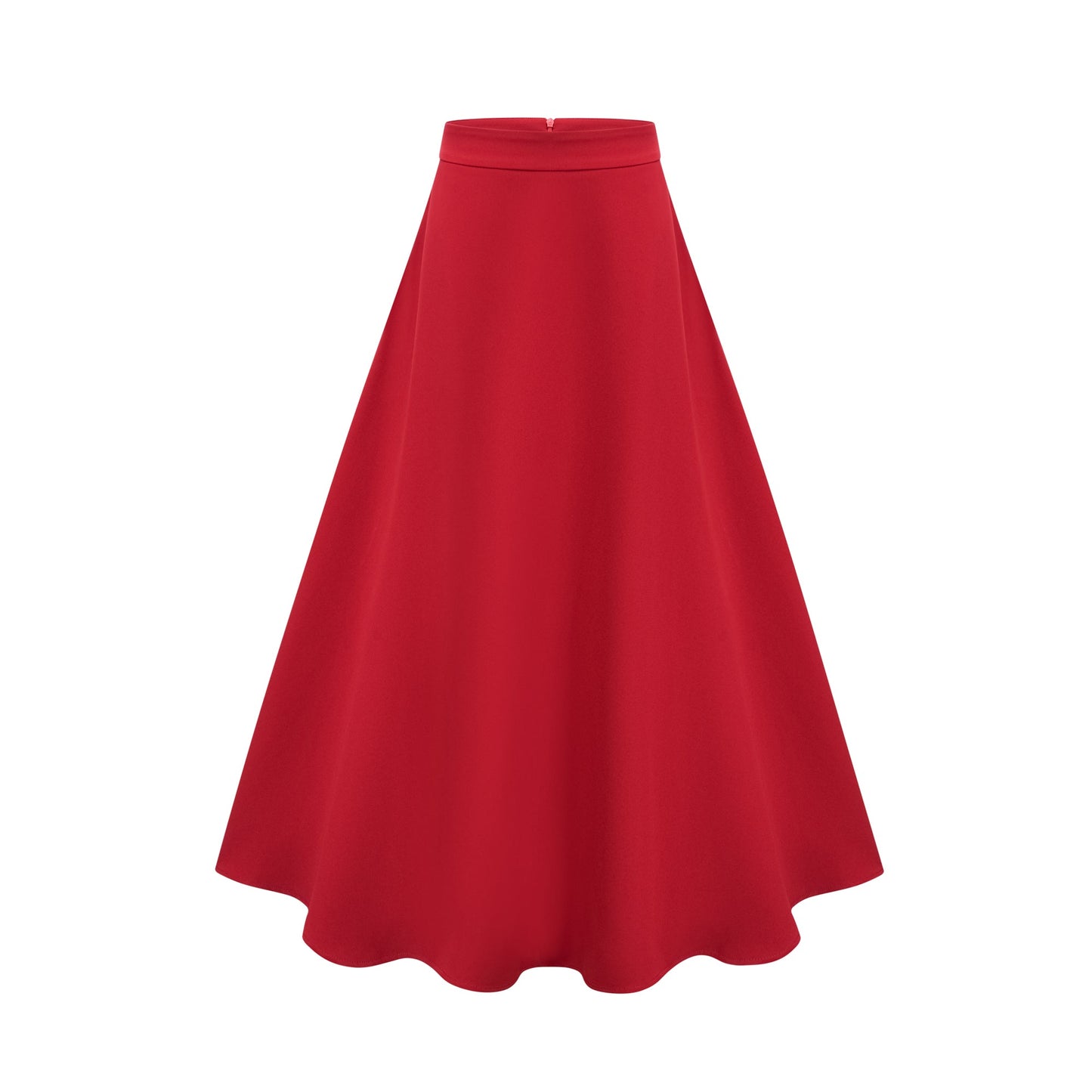 Colette red pleated blouse & skirt matching set