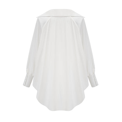 Marion high-low puffed shirt