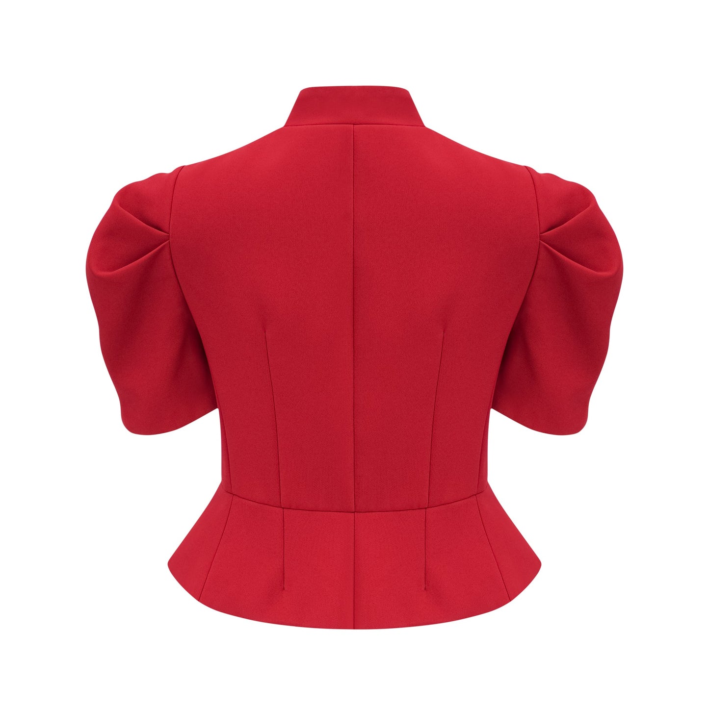 Colette red pleated blouse & skirt matching set