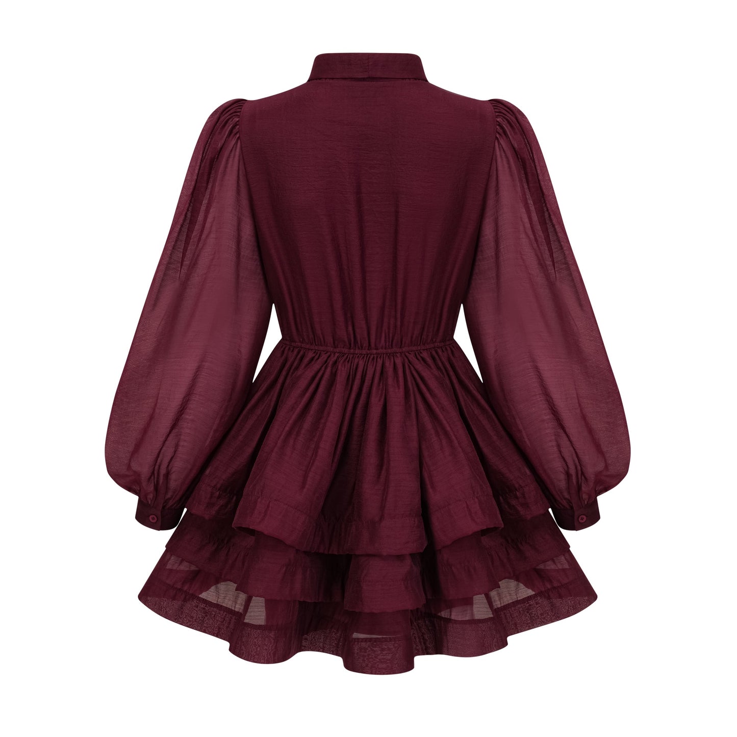 Élodie tiered flared mini dress in Red (US Only)