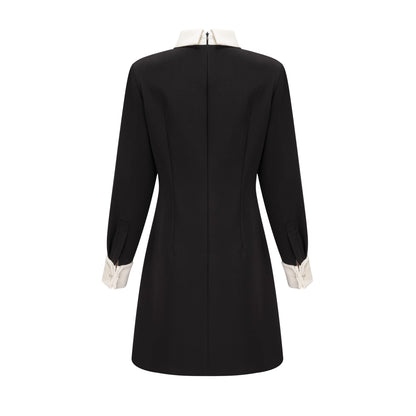 Esmée contrast-color embellished mini dress