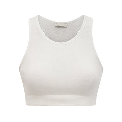 Cordelia seamless cotton cropped top