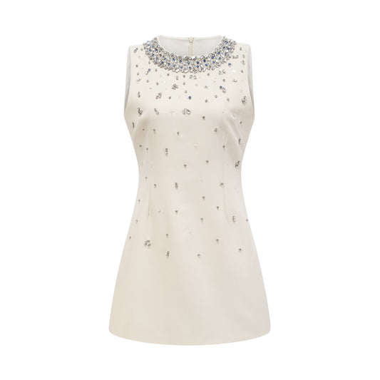 Cécile crystal-embellished mini dress (US Only)