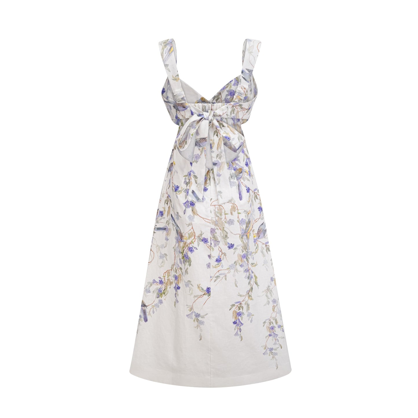 Natassia bird-print midi dress (US Only)