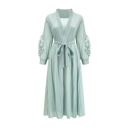 Éloïse faux-flower knitted dress